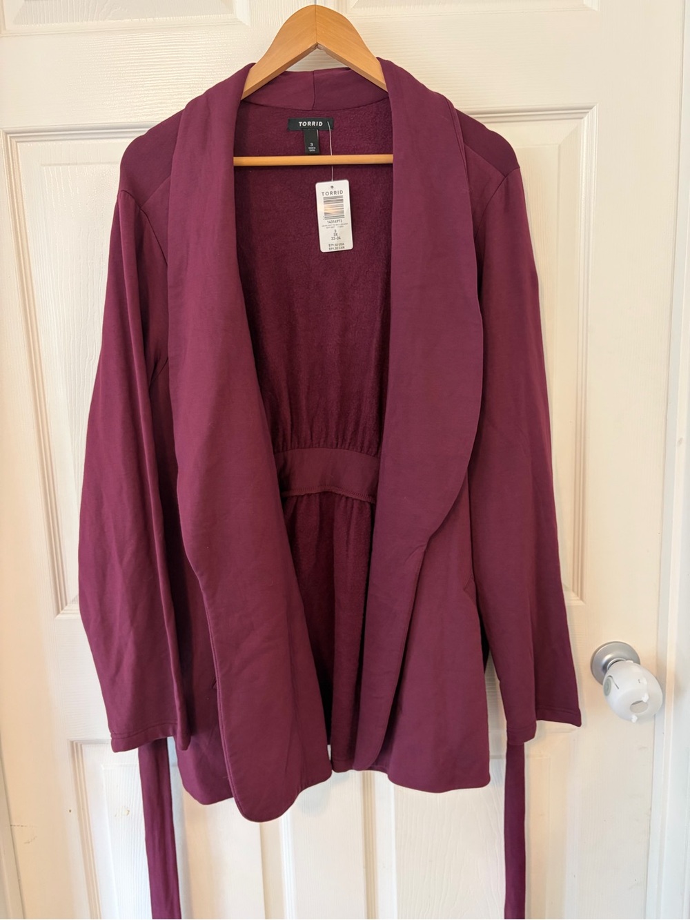 Torrid Plum Knit Blazer Cardigan 3x